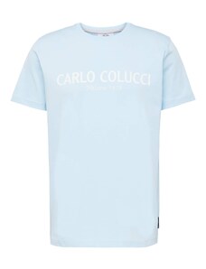Carlo Colucci Majica 'Di Comun' svetlo modra / bela