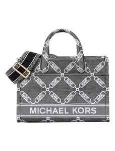 MICHAEL Michael Kors Ročna torbica 'GIGI' črna / bela