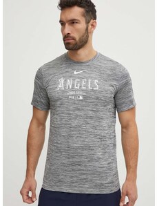 Kratka majica Nike Los Angeles Angels moška, siva barva