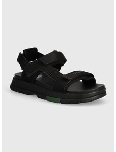 Sandali Lacoste Suruga Premium Textile Sandals ženski, črna barva, 47CFA0015