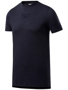 Men's T-shirt Reebok Melange navy blue, XL