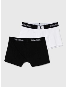 Otroške boksarice Calvin Klein Underwear 2-pack črna barva