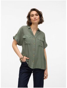 Vero Moda Vero Women's Green Shirt Moda Bumpy - Women