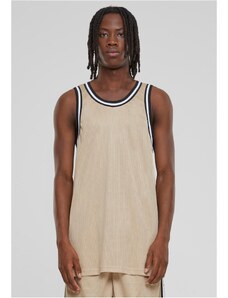 Urban Classics Men's Fishnet Tank Top - Beige