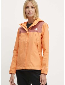 Jakna The North Face ženska, oranžna barva, NF0A7QEUZQI1