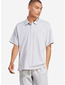 Bombažen polo adidas Originals Premium Essentials Polo Shirt siva barva