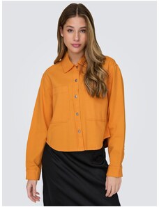 Orange Women's Denim Jacket ONLY Drew - Women