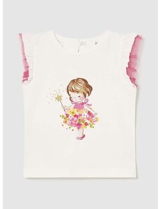 Kratka majica za dojenčka Mayoral roza barva