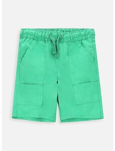 Otroške bombažne kratke hlače Coccodrillo zelena barva