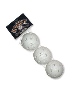 Komplet žogic za floorball, bela ACITO