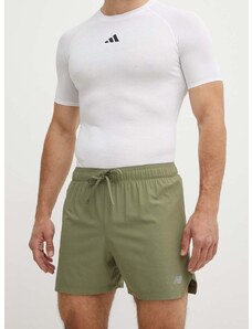 Kratke hlače za tek New Balance zelena barva, MS41286DEK