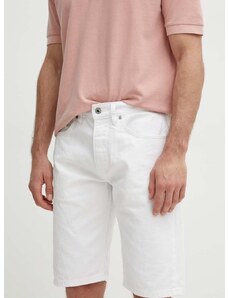 Jeans kratke hlače Pepe Jeans RELAXED SHORT moške, bela barva, PM801079TC0