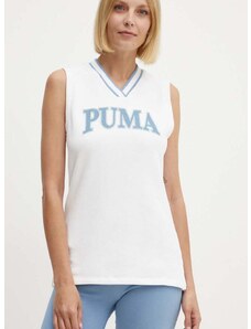 Top Puma SQUAD ženski, bela barva, 678703
