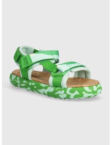 Otroški sandali Camper zelena barva