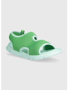 Otroški sandali Camper zelena barva