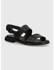 Usnjeni sandali Camper Edy ženski, črna barva, K200573-013