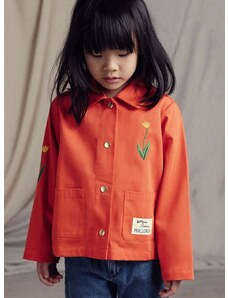 Otroška bombažna jakna Mini Rodini Mallorca oranžna barva