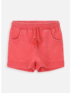 Otroške bombažne kratke hlače Coccodrillo rdeča barva