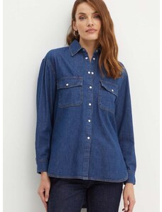 Jeans srajca MAX&Co. ženska, mornarsko modra barva, 2416111042200