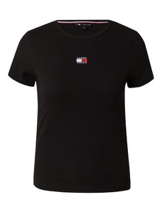 Tommy Jeans Majica rdeča / črna / bela