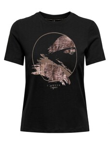 ONLY Majica 'KITA' staro roza / črna