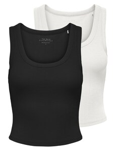 ONLY Top 'ONLEasy' črna / bela