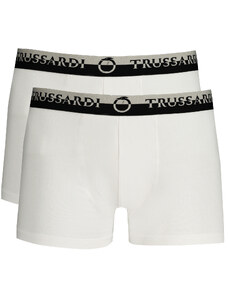 TRUSSARDI MEN'S WHITE BOXER