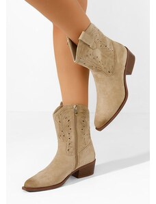 Zapatos Kavbojski gležnjarji Sharonna bež