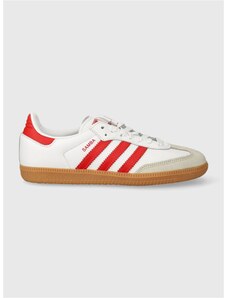 Usnjene superge adidas Originals Samba OG bela barva, IF6513