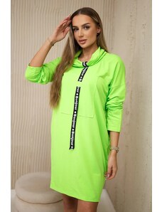 Kesi Tie dress green neon