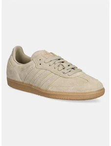 Superge iz semiša adidas Originals Samba OG bež barva, JI3210