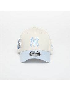 New Era MLB Ws Patch 9FORTY New York Yankees Ivory/ Pastel Blue Universal