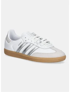 Usnjene superge adidas Originals Samba OG bela barva, JI2725