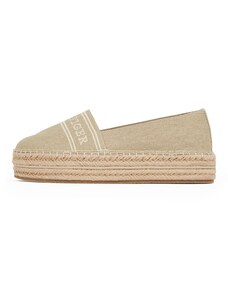 TOMMY HILFIGER Espadrile bež / bela