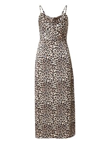 VILA Večerna obleka 'VIRavenna' bež / rjava / črna