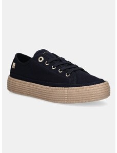 Teniske Tommy Hilfiger VULC ESPADRILLE SNEAKER mornarsko modra barva, FW0FW08404