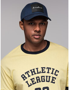 Ombre Men's baseball cap with large patch - navy blue