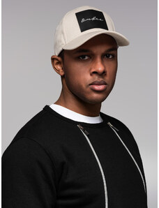 Ombre Men's baseball cap with large patch - cream