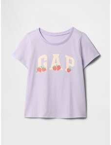Dekliška GAP Otroška majica z logotipom GAP Vijolična