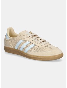 Superge adidas Originals Samba OG ženske, bež barva, JR8168