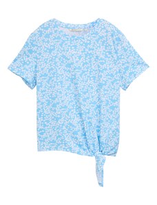 TOM TAILOR DENIM Majica nebeško modra / bela