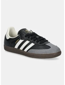 Superge adidas Originals Samba OG W ženske, črna barva, JR8165