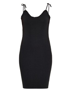 swirly Pletena obleka črna