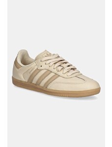 Usnjene superge adidas Originals Samba OG bež barva, JI3208