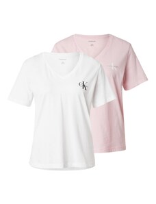 Calvin Klein Jeans Majica roza / črna / bela