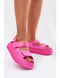 Boto Women's Platform Sandals With Straps Fuchsia Nitepira