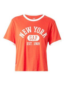 GAP Majica oranžno rdeča / bela
