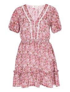 IZIA Poletna obleka 'Fashion Look' svetlo modra / roza / magenta / temno rdeča