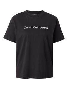 Calvin Klein Jeans Majica črna / bela