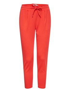 ICHI Hlače z naborki 'IHKate' oranžno rdeča